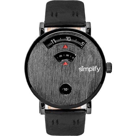 Vereenvoudig de 7000 lederen band horloge
