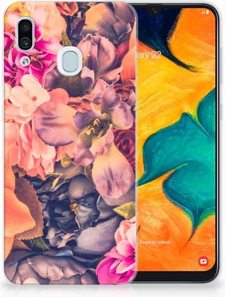 Samsung Galaxy A30 TPU Case Bosje Bloemen