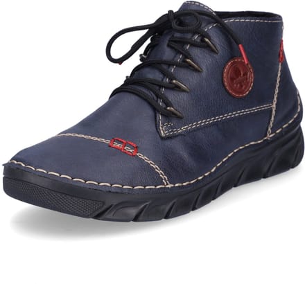 Rieker dames veterboot blauw