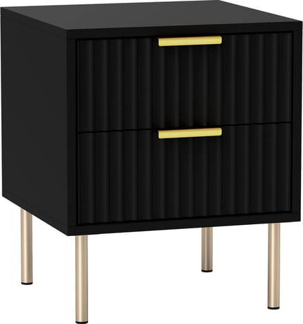 HOMCOM-Nachtkastje-MDF-40x39x48cm-Zwart