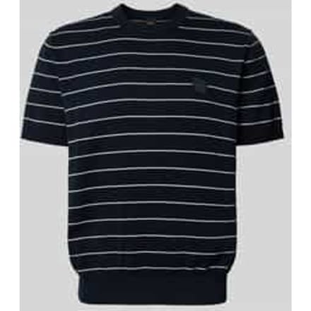 regular fit T-shirt van mix van katoen en kasjmier model 'KANACHO'