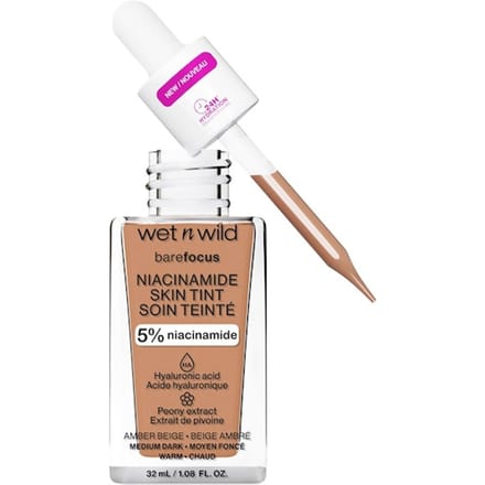 wet n wild Foundation BareFocus Niacinamide Skin Tint Teint Dames 32 ml