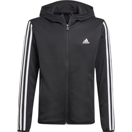 Kinder sweatshirt met capuchon en ritssluiting adidas D2M 3-Bandes