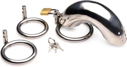 Roestvrij Stalen Penis Kooi Met 3 Ringen
