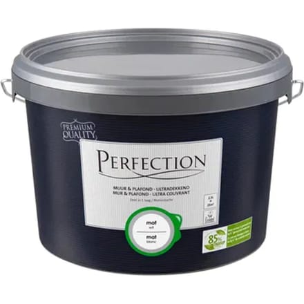 Perfection Muur & Plafond Muurverf - Mat - Wit - 2,5l