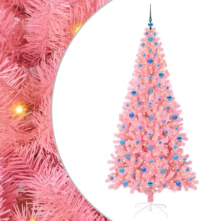 vidaXL - Kerstboom - Roze - 210 - cm - PVC