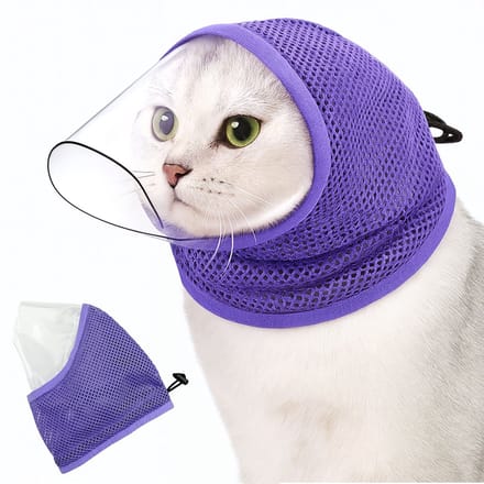 Kattenmuilkorf - Ademend - Verstelbaar - 30 cm - Beschermend tijdens verzorging - S