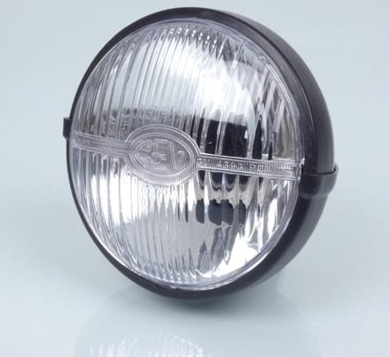 Optique avant RSM pour Mobylette MBK 50 88 noir Ø103 CEV TIPO 114 Neuf