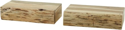 Fraaai - Jason nachtkastje zwevend acacia hout L | set van 2