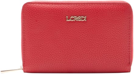 L.CREDI portemonnee Perla Zip Around Wallet Red rood