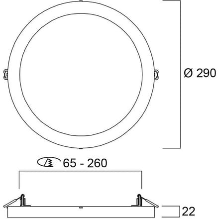 Sylvania LED plafondlamp START 5in1, wit, Ø 29 cm, CCT, dimbaar