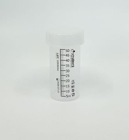 Materni Moedermelk Bewaarfles - 50 ml met dop borstvoeding - 10 stuks