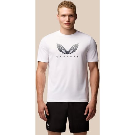 Heren Adapt Korte Mouw Grafisch T-shirt - Wit