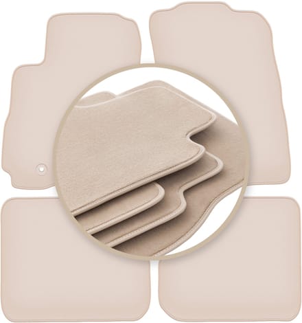 PREMIUM beige matten voor: Mitsubishi Outlander I SUV 2001-2006