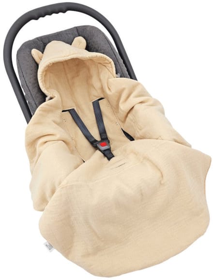 Sleeping bag for car seat with 3- and 5-point harnesses HONEY