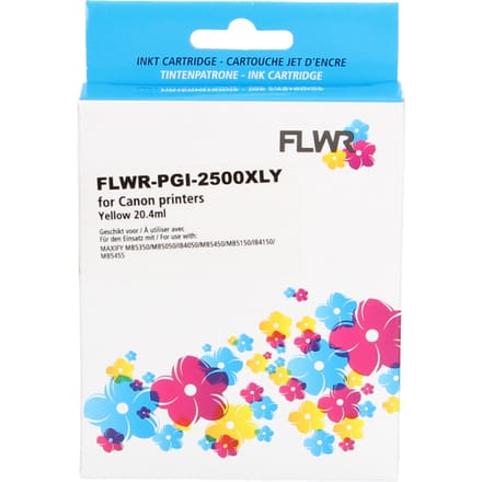 FLWR - Inktcartridge / PGI-2500XL / Geel - Geschikt voor Canon