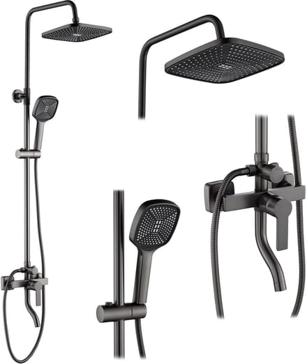 Rea My2021-77H Argus - Doucheset - Titanium - 150X43,5X144Cm