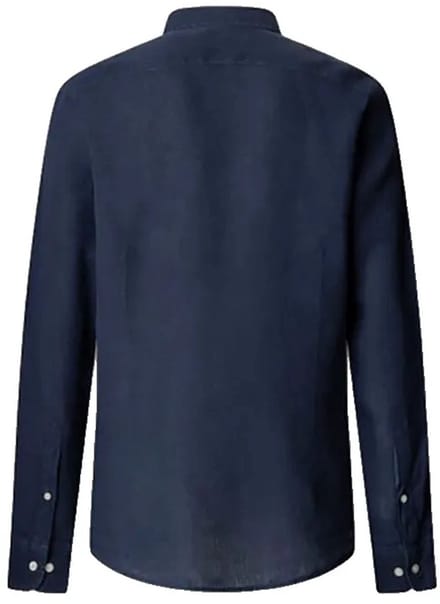 Hackett Hm3010635 Linen Overhemd Met Lange Mouwen Blauw S Man