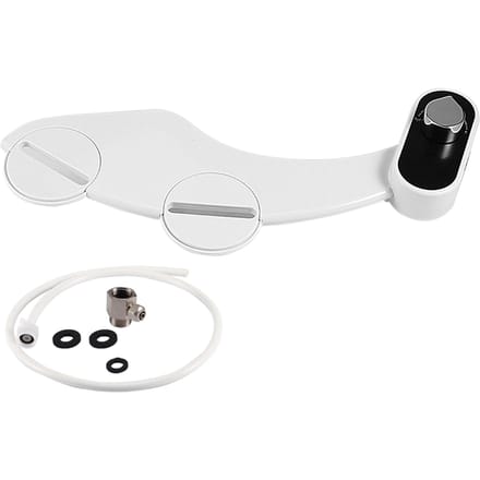 Dubbele Sproeikop Enkel Koud Water Toilet Bidet Sproeier Niet-Elektrische Toiletbevestiging voor Badkamer(VK white