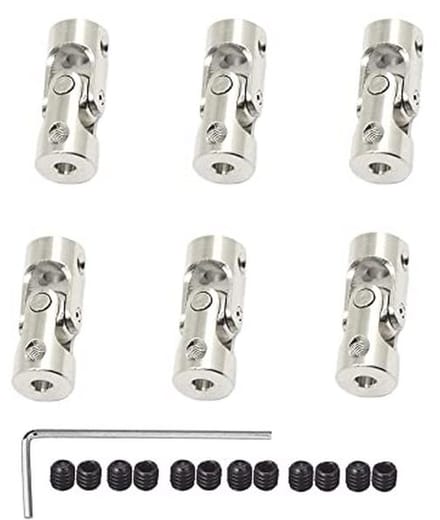 6 Stuks Draaibare Scharnierkoppeling 3 mm tot 4 mm voor RC Modellen en Robots