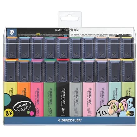 STAEDTLER Textsurfer classic tekstmarker - set 20 st