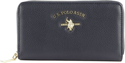 U.S. POLO ASSN. Portemonnee Stanford Zip Around Wallet Navy Blauw