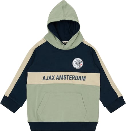 Ajax-hooded sweater groen blauw peuter