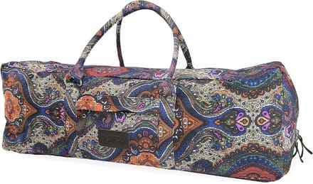 XL Yogamat Tas met Rits en Handvat - Extra Groot Canvas Patroon