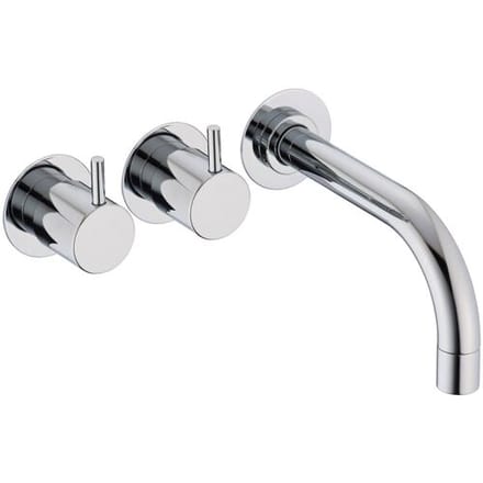 Vola wall-mounted two-handle bath mixer UP, projection 16 cm