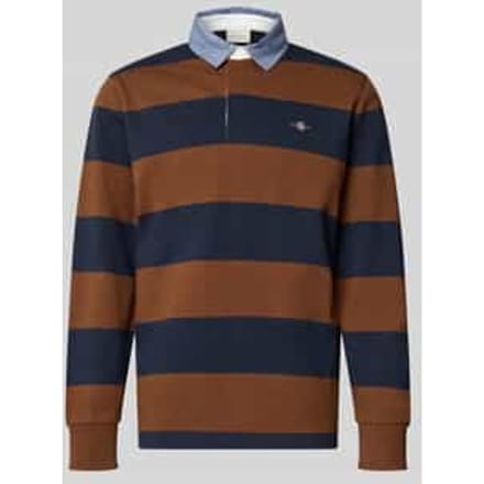 Gant Trui Blocked 1949 Shield Graphic Heavy Rugger Zwart / male