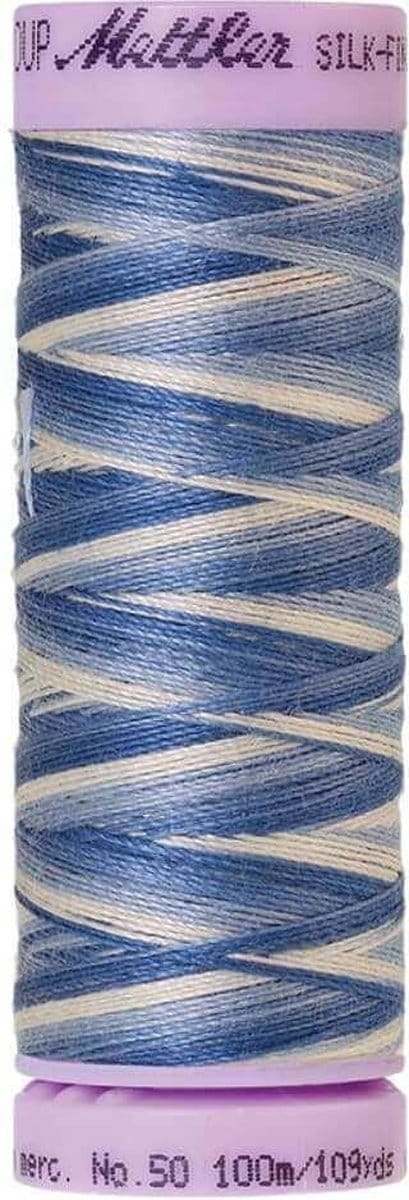 AMANN SILK-FINISH COTTON, MULTI-COLOR GAREN, BLAUW-GRIJS, 100M, COL. 9811, PER STUK