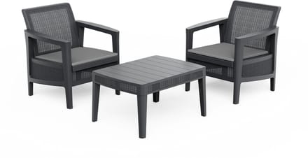 Keter Atlas Linea Balkonset - 2 personen - Grafiet