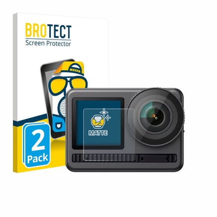 BROTECT - Screenprotector voor Akaso Brave 8 (Display voor) - Folie Beschermfolie matte 2 Stuks