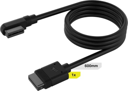 Corsair iCUE LINK Slim Cable 600mm (straight / slim 90° connectors)