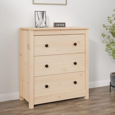 vidaXL - Dressoir - 70x35x80 - cm - massief - grenenhout