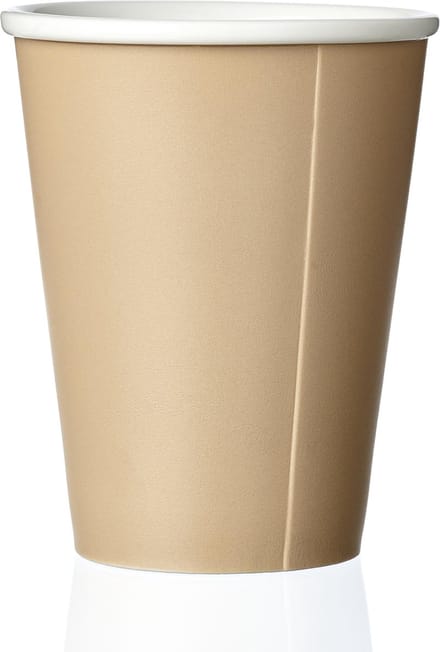 Viva Scandinavia Anytime Andy Papercup Thee - Porselein - 320 ml - Warm sand