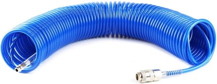 Spiraal luchtslang - 8 bar - 5mm - 20 meter - EURO aansluiting
