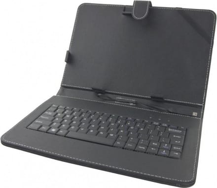 Esperanza CASE WITH KEYBOARD FOR 10.1" TABLETS MADERA EK125 - Keyboard and folio case - Zwart