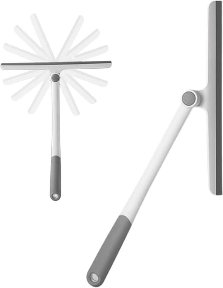 Raamwisser Multifunctioneel - Siliconen Schraper - Gladde Oppervlakken - Ergonomisch Ontwerp - 27.5 x 35 cm - Zwart