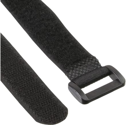 InLine klittenband lusset, 5 st. 20x300mm + 5 st. 25x500mm, zwart