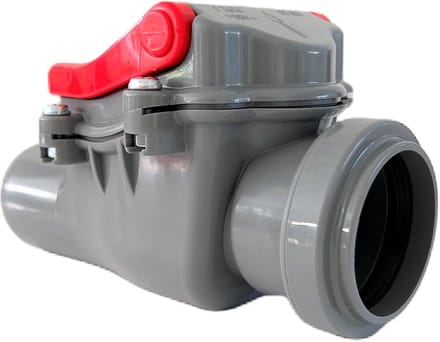 Terugslagklep Ø DN 50 met Vergrendeling voor Afvalwater