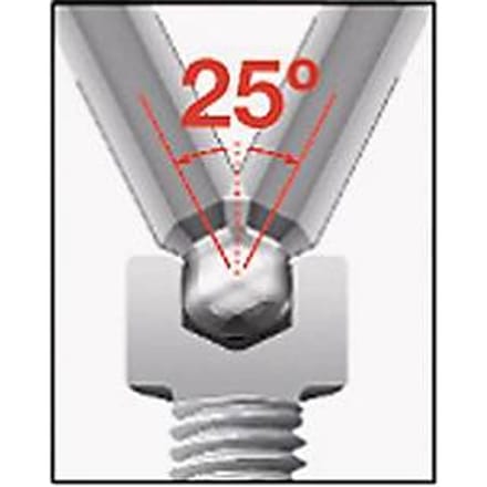 Zeskant-hoekschroevendraaier Reher 369R SW 5 mm met handvat 163 x 33 mm WIHA
