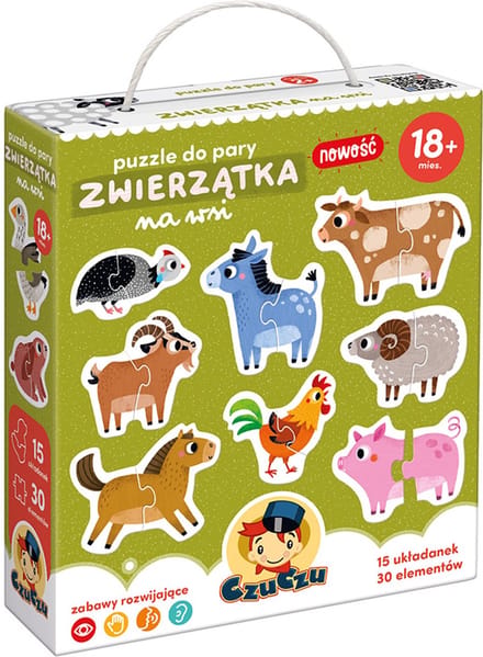 Czuczu Serie - Dierenpuzzel op de Boerderij - 18m+ - Educatief