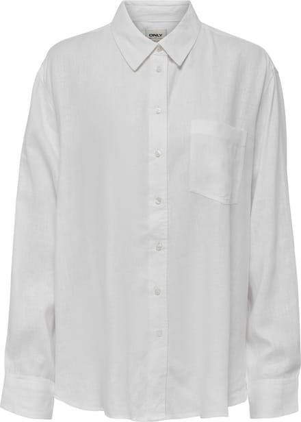 ONLY ONLTOKYO L/S LINEN BLEND SHIRT PNT NOOS Dames T-shirt  - Maat M