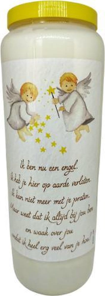Ik ben nu een engel - Noveenkaars - 9 dagen brander (20 stuks)