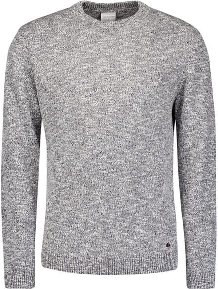No Excess Pullover crewneck melange with line night