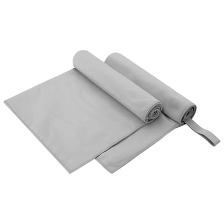 vidaXL - Sporthanddoeken - 2 - st - Grijs - 100 - x - 50 - cm - Polyester - en - polyamide