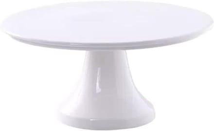 Taartplateau - Dessert standaard - High tea - Keramiek - 20-29 cm - Wit