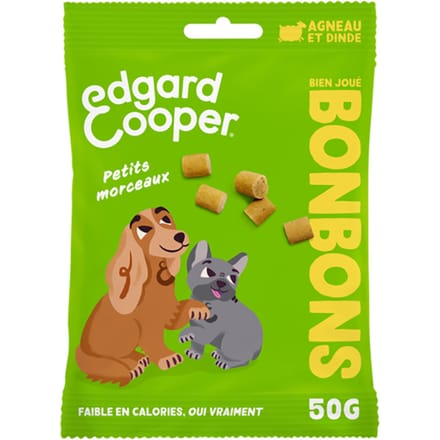 50g Edgard & Cooper Bonbecs Lam & Kalkoen - Hondensnoepjes