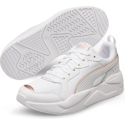 PUMA X-Ray Metallic Dames Sneakers - Puma White-Rose Gold - Maat 41